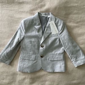 Janie & Jack 2T light grey blazer NWT